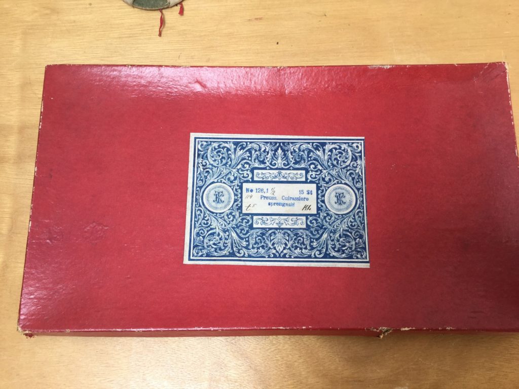 Theodore Krause set of tin soldiers box