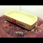J and B green Large ashtray England 1970 Wade PDM