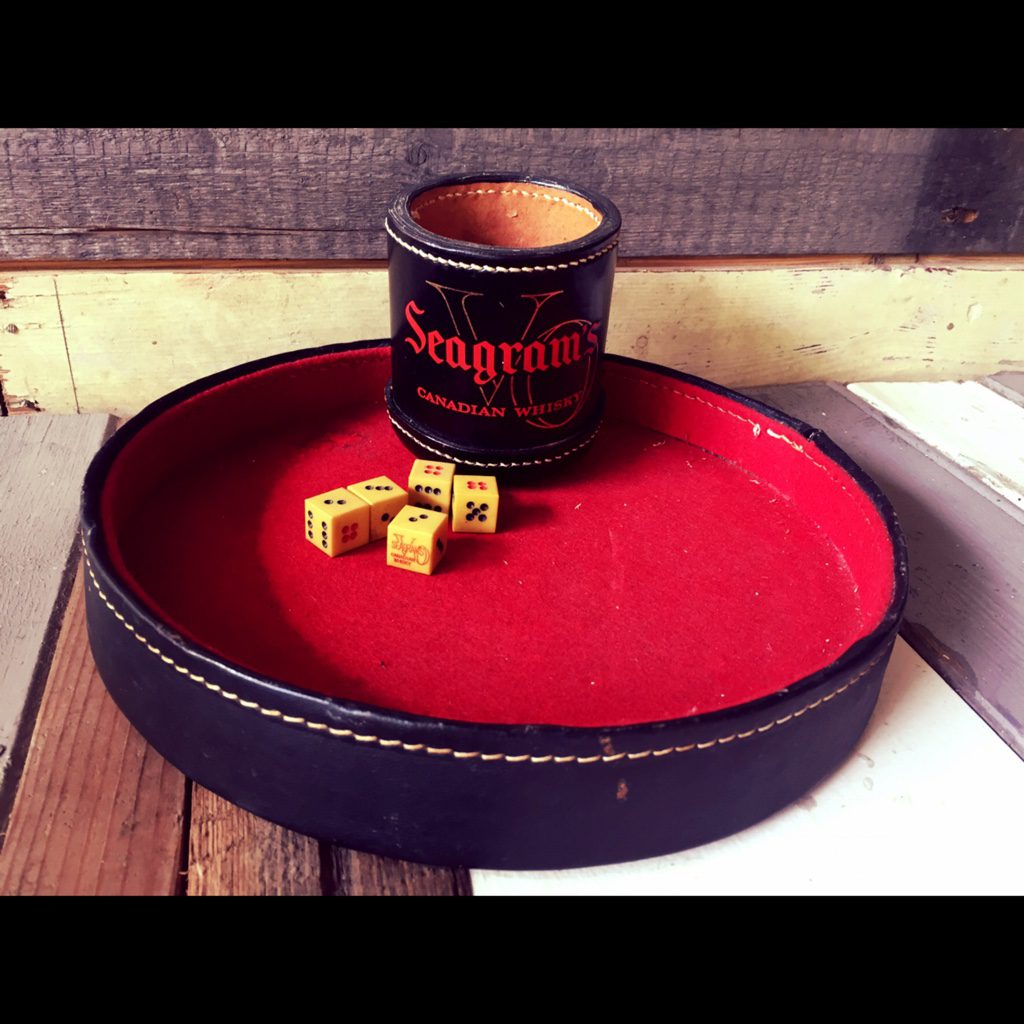 IMG_6072 Seagram's VO craps dice set 1970 - Image 1