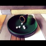 Leather dice game set 1970 2 cups craps