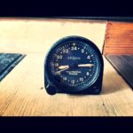 Lemania airplane 24 hour clock 1950