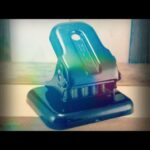 Multo 4 hole paper punch black metal England 1960