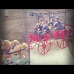 Wiespi Kovar 6 Firefighters with horse carriage 54mm Austria 1970