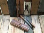 Man tool set 5 piece iron and wood 1930 - Image 3
