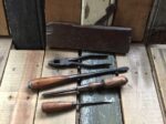 Man tool set 5 piece iron and wood 1930 - Image 4