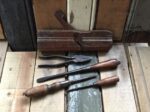 Man tool set 5 piece iron and wood 1930 - Image 5