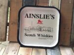 Ainslie's Scotch Whiskies serving waiter tray 1960 Scotland - Image 4