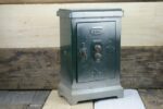 JEP tin toy money bank Safe with key 1950 France - Image 2