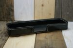 Leather 1960's black desk stuff holder - Image 2