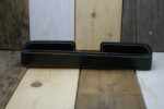 Leather 1960's black desk stuff holder - Image 4