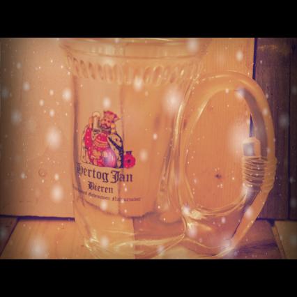 Hertog Jan beer Mug 0,3 liter Glass 1990 Holland Hertog Jan beer mug 0,25 liter Glass 1990 Holland - Image 1