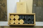 Checkers draughts wooden box set 1970 Netherlands