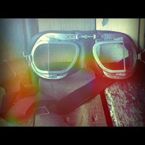 Drivers Goggles Halcyon BS4110 motorcycle Man Tool 1990 England