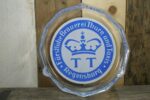 Glass Turn und Taxis beer large ashtray 1980 Germany - Image 2