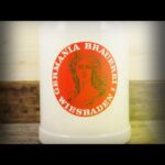 Beer Mug tankard 0,5 liter Germania Brauerei Wiesbaden Germany 1980