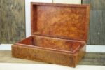 Handcrafted burl wood desk cigar box - Image 6
