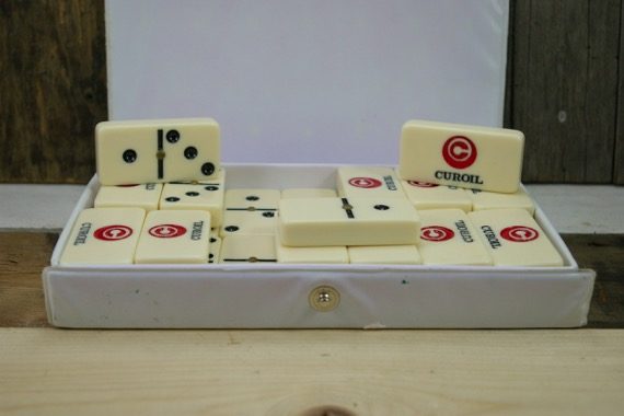 Curoil double 6 Domino set in box 1980 Curacao - Image 3