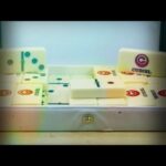 Curoil double 6 Domino set in box 1980 Curacao