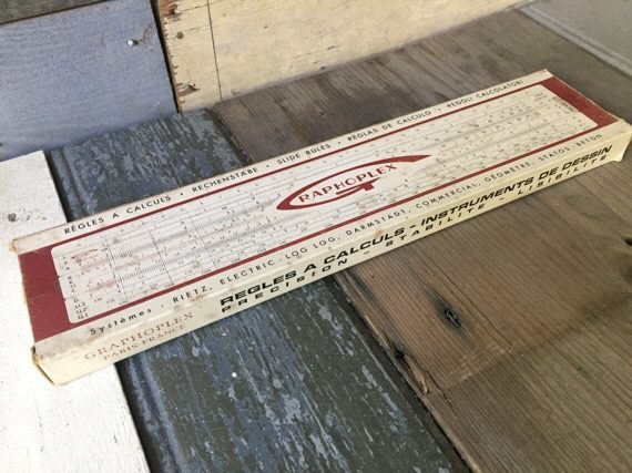 Graphoplex 1600 slide rule box container 1970 France - Image 7
