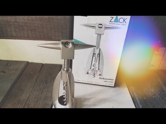 Zack Tiro steel design corkscrew in box 1990 Germany vintage Zack Tiro steel design corkscrew in box 1990 Germany - Image 1