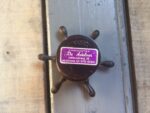 Nautical olive forks helm steering wheel 1970 - Image 5