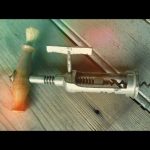 Rack & Pinion Corkscrew with brush 1930 England