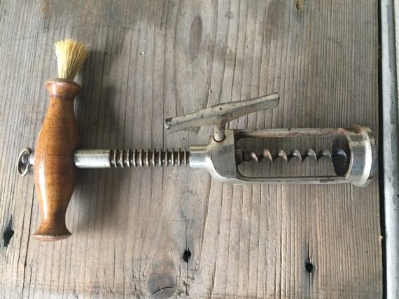 Rack & Pinion Corkscrew with brush 1930 England - Image 5