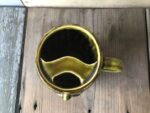Moustache saving green ceramic coffee mug 1970 Japan - Image 5