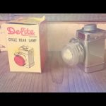Delite Cycle lamp bike light in box chrome 1960 Hong Kong