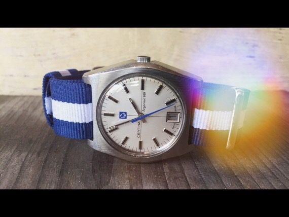 Certina Argonaut 280 silver white dial 1970 Switzerland Certina Argonaut 280 silver white dial 1970 Switzerland - Image 1