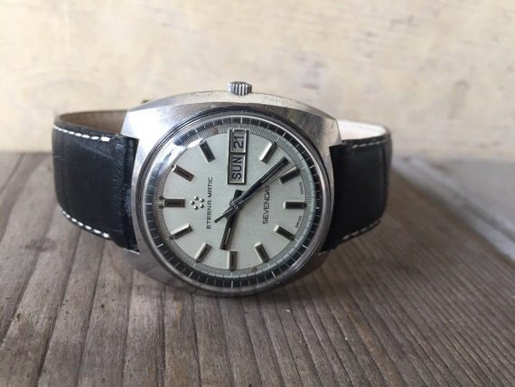 Eterna Matic Sevenday automatic day date 1960 Switzerland - Image 2