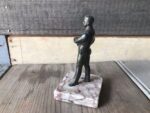 Vintage Man bronze statue 1930 - Image 6