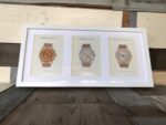 Chronograph art 3x original 1951 print advertising Switzerland