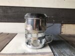 Durobor type Duralex steel single serve drip coffee pot 1980 France - Image 2
