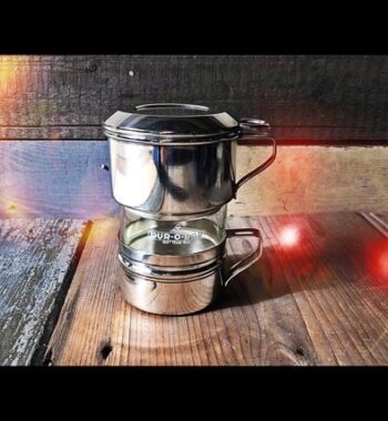 Durobor silver plated single serve drip coffee maker 1950 Belgium