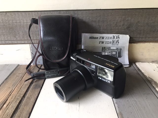 Nikon TW Zoom 105 World time camera 35mm manual 1992Japan