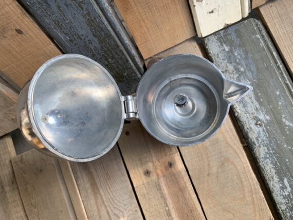 Alessi La Cupola aluminum Moka pot 6 cup Italy 1990 - Image 4