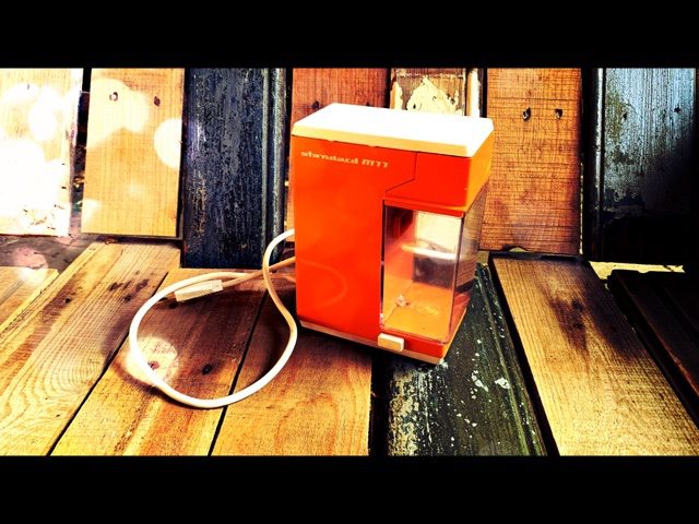Mellert M11 electric Coffee grinder orange 1970 Germany