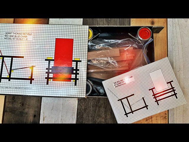 Rietveld chair 1:6 model kit Dutch design 1994 Netherlands