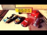 5x small tin toy race car truck 1960 Japan USSR Italy