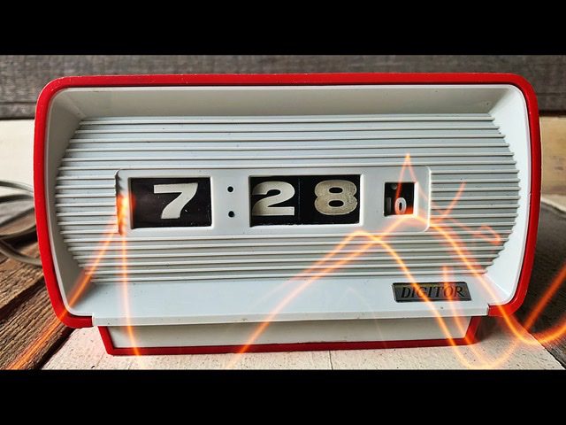 Digitor Mini Kosei turning numbers alarm clock 1960 Japan Digitor Mini Kosei turning numbers alarm clock 1960 Japan