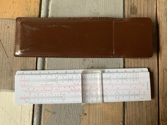 Marcantoni 12,5 CA Concrete pocket full set slide rule 1960 Italy - Image 5
