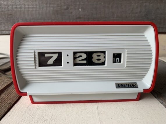 Digitor Mini Kosei turning numbers alarm clock 1960 Japan - Image 3