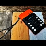 Omron 86 green LED calculator orange 1980 Japan