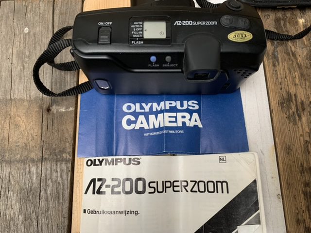 Olympus AZ-200 superzoom camera manual 1990 Japan - Vintage Man Stuff