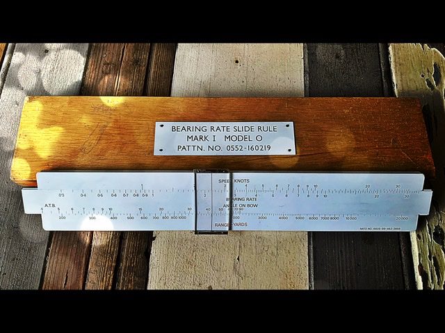Blundell NATO Bearing Rate Slide rule navy 1960 England Blundell NATO Bearing Rate Slide rule navy 1960 England