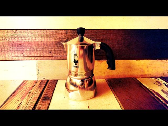 Bialetti Fiammetta moka pot aluminum percolator 2-3 cup made in Italy in 2000