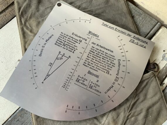 Streckenzugtafel Siemens Artillery slide rule 1950 Germany - Image 2