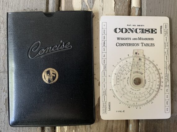 Concise Type E circular slide rule WF full set 1970 Japan - Image 3