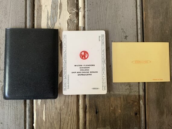 Concise Type E circular slide rule WF full set 1970 Japan